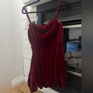 Red Velvet Betsy johnson dress